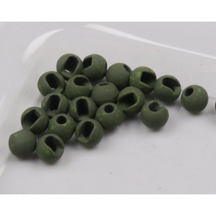 Mottled Tactical Slotted Tungsten Beads