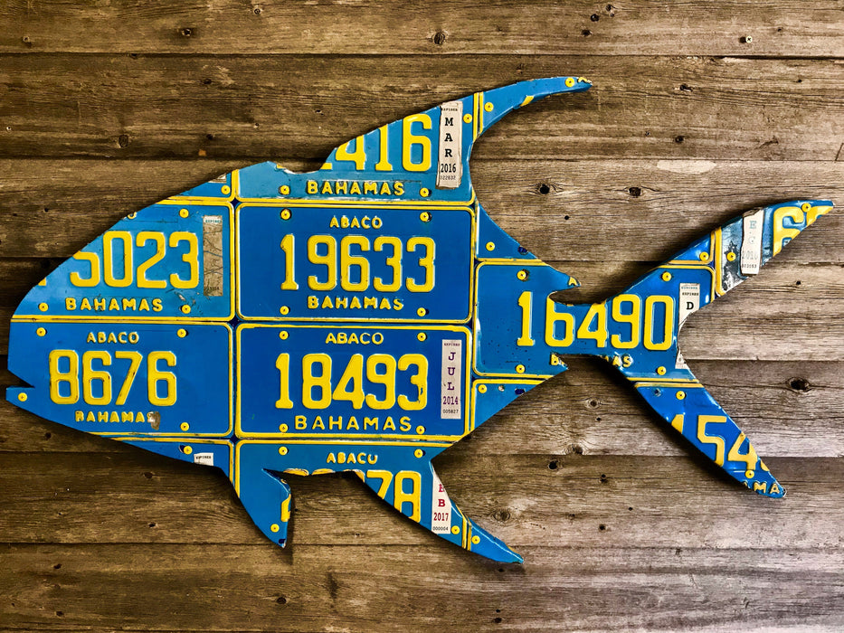 Bahamas Permit License Plate Art