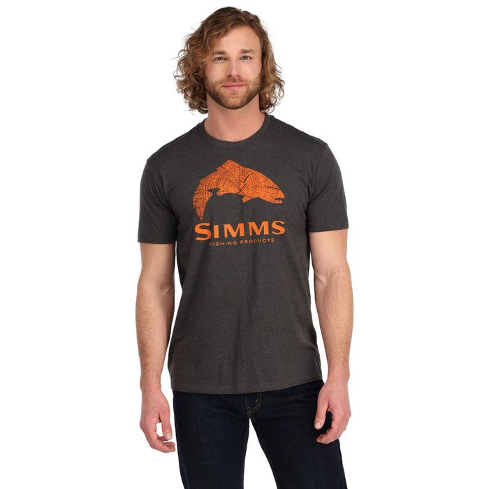 Simms Wood Trout Fill SS T-Shirt Flame Image 02