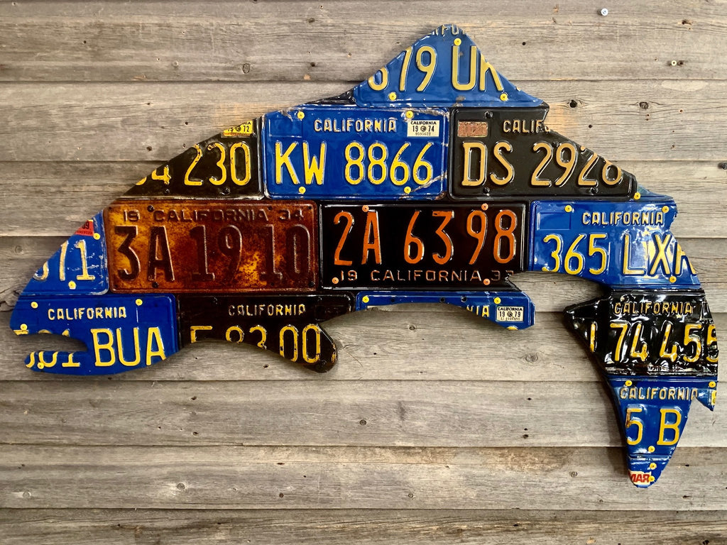 Extra Large 5-Foot Trout License Plate Art – Cody's Fish