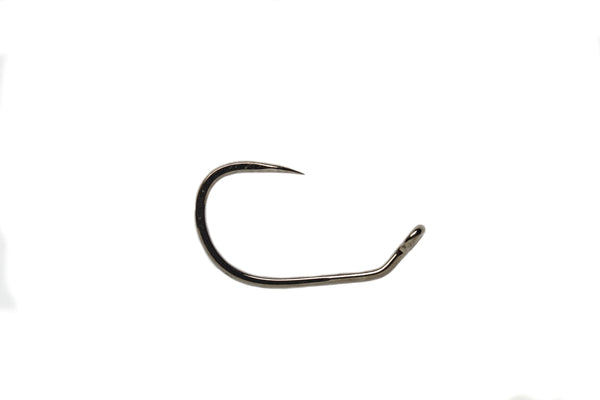 Fulling Mill Jig Force Long Black Nickel Barbless Hook