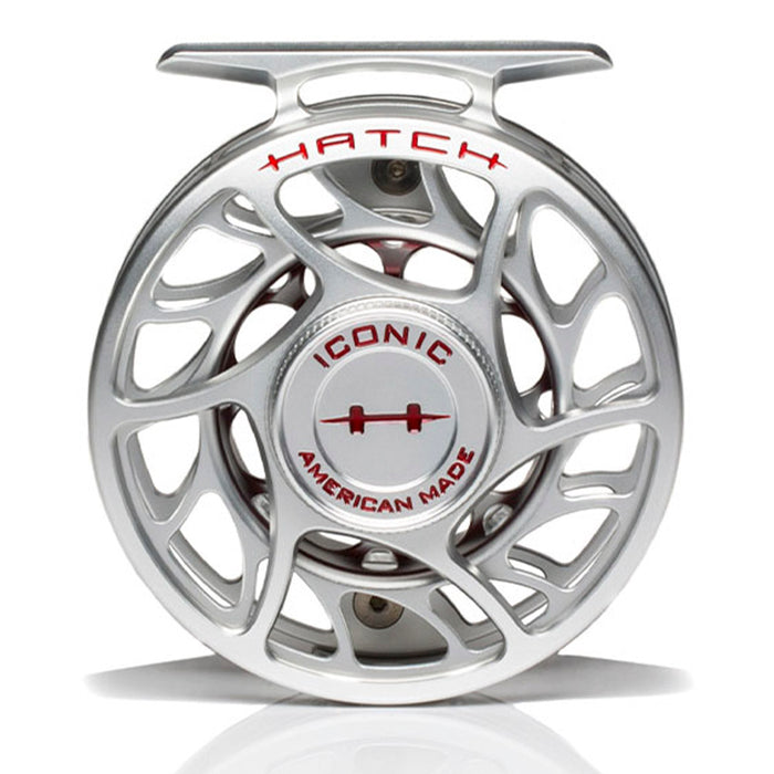 Hatch Iconic 7 Plus Fly Reel Mid Arbor / Grey/Black