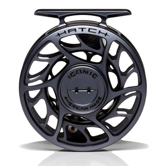 Hatch Iconic 3 Plus Fly Reel Clear/Blue / Large Arbor