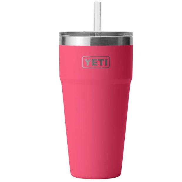 Yeti Rambler 25 oz Straw Mug Power Pink