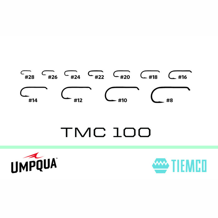 TMC 100 Fly Tying Hook, TMC Fly Tying Hooks, The Fly Fishers