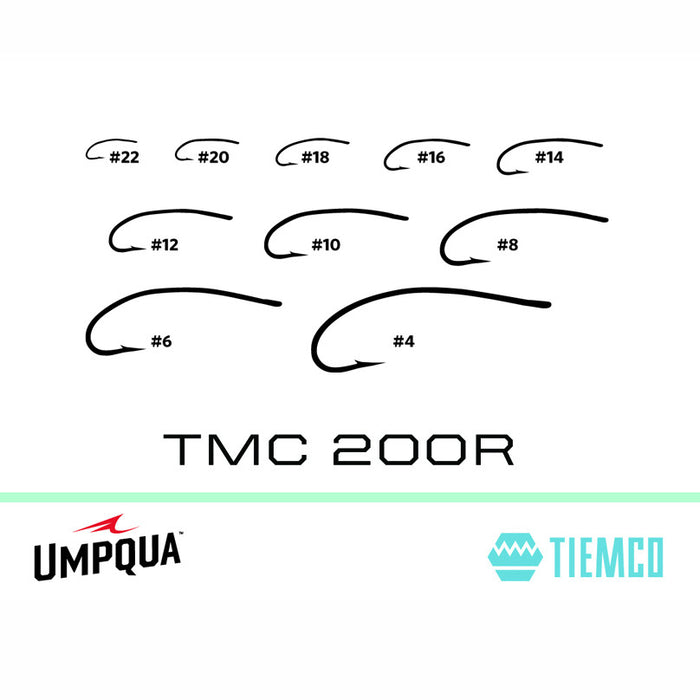 Tiemco TMC 200R 3X Long Hook 25-Pack