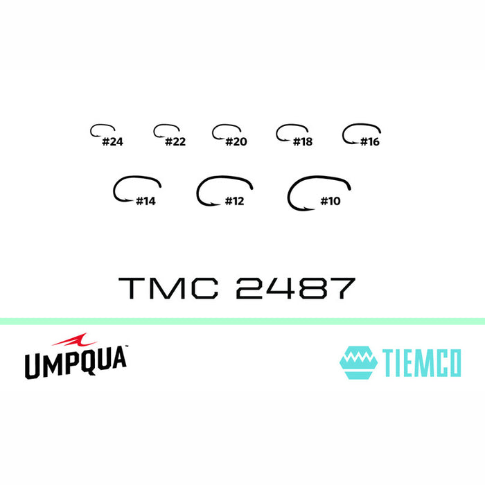  Umpqua Tiemco Fly Tying Hooks TMC 2457 (100 Pk) 12